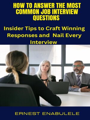 cover image of How to Answer Common Job Interview Questions
